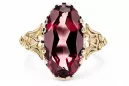 Ring Ruby 14K Yellow gold Vintage vrc058y
