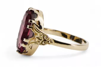 Rubis Or jaune 14 carats Anneau Vintage vrc058y