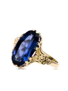 Vintage Craft  Inel Safir Aur galben 14K vrc058y