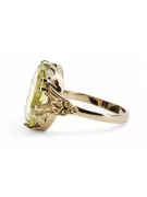 Žltý peridot 14k žlté zlato Vintage craft vrc058y