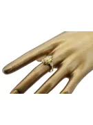 Vintage Žiedas Geltonasis peridotas 14k geltono aukso vrc058y