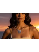 Zawieszka z łańcuszkiem z różowego żółtego białego 14k 18k 9k złota rlcgcpc045yw&cc004y