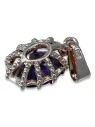 Pendentivul de argint 925 cu alexandrit vpc008s stil rus sovietic Vintage