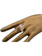 14K Yellow gold Amethyst Ring Vintage Jewlery vrc017y