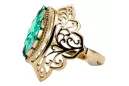 Ring Vintage Emerald 14K Yellow gold vrc017y