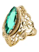 Ring Vintage Emerald 14K Yellow gold vrc017y