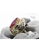 Vintage Jewlery Rubín 14k žlté zlato vrc017y