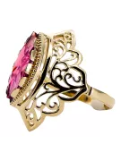 Ruby 14K Yellow gold Ring Vintage Jewlery vrc017y