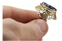 Safir Aur galben 14K Inel Vintage vrc017y