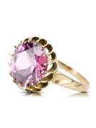 Améthyste Or jaune 14 carats Anneau Artisanat vintage vrc035y