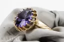 Aleksandryt 14k żółte złoto Pierścionek Styl Vintage vrc035y