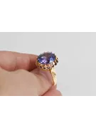 Alexandrite 14K Yellow gold Ring Vintage Jewlery vrc035y