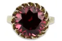 Ring Vintage craft Ruby 14K Yellow gold vrc035y