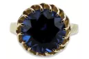 14k žlté zlato Safír  Vintage craft vrc035y