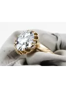 Inel Zircon Aur galben 14K Vintage bijuterii vrc035y