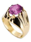 Amethyst 14 Karat Gelbgold Ring Vintage Schmuck vrc016y
