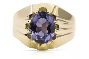 Alexandrit 14k žlté zlato  Vintage craft vrc016y