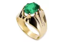 Κίτρινος χρυσός 14 καρατίων Σμαράγδι  Vintage Jewlery vrc016y