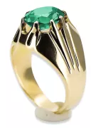 Smarald Aur galben 14K Inel Vintage bijuterii vrc016y