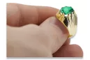 Smaragd 14k žlté zlato Vintage Jewlery vrc016y