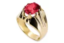 Rubín 14k žlté zlato  Vintage Jewlery vrc016y