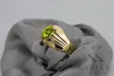 Vintage craft Ring Yellow Peridot 14K Yellow gold vrc016y