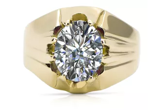 14k žlté zlato Cyrkónia  Vintage style vrc016y
