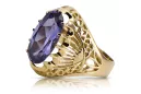 Ring Alexandrite 14K Yellow gold Vintage vrc020y
