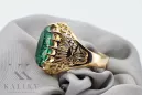 Szmaragd 14k żółte złoto Pierścionek Vintage vrc020y