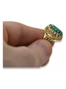 Vintage craft  Smaragd 14k žluté zlato vrc020y