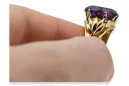 Alexandrit 14k žlté zlato Vintage style vrc029y