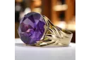 Alexandrit 14k žlté zlato Vintage style vrc029y
