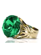 Ring Smaragd 14 Karat Gelbgold Vintage vrc029y