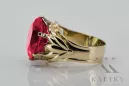 Vintažinis stilius Žiedas Rubinas 14k geltono aukso vrc029y