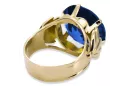 Anillo Joyería vintage Zafiro Oro amarillo de 14 quilates vrc029y