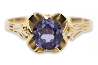 Vintage Ring Alexandrite 14K Yellow gold vrc023y