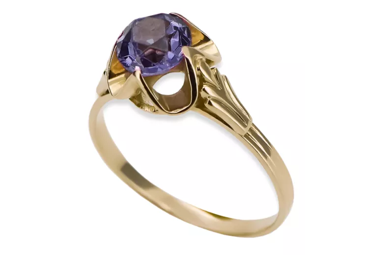 Vintage Ring Alexandrite 14K Yellow gold vrc023y