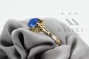 Anneau Style vintage Saphir Or jaune 14 carats vrc023y