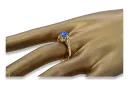 Sapphire 14K Yellow gold Ring Vintage craft vrc023y