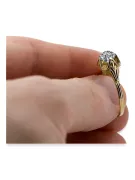 Vintage Ring Zircon 14K Yellow gold vrc023y