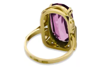 Vintage craft  Ametyst 14k žluté zlato vrc038y