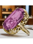 Amethyst 14K Yellow gold Ring Vintage Jewlery vrc038y