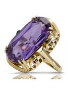 Anillo Estilo vintage Alejandrita Oro amarillo de 14 quilates vrc038y