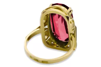 Aur galben 14K Rubin Inel Vintage Craft  vrc038y