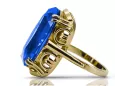 Ring Vintage Schmuck Saphir 14 Karat Gelbgold vrc038y