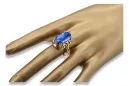 Ring Vintage Schmuck Saphir 14 Karat Gelbgold vrc038y