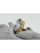 Aur galben 14K Zircon Inel Vintage vrc038y