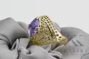 14K Жовте золото Олександрит Каблучка Вінтаж вироби vrc030y