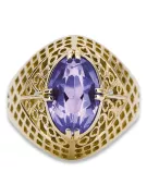 14 Karat Gelbgold Alexandrit Ring Vintage Schmuck vrc030y