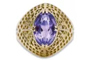 14 Karat Gelbgold Alexandrit Ring Vintage Schmuck vrc030y